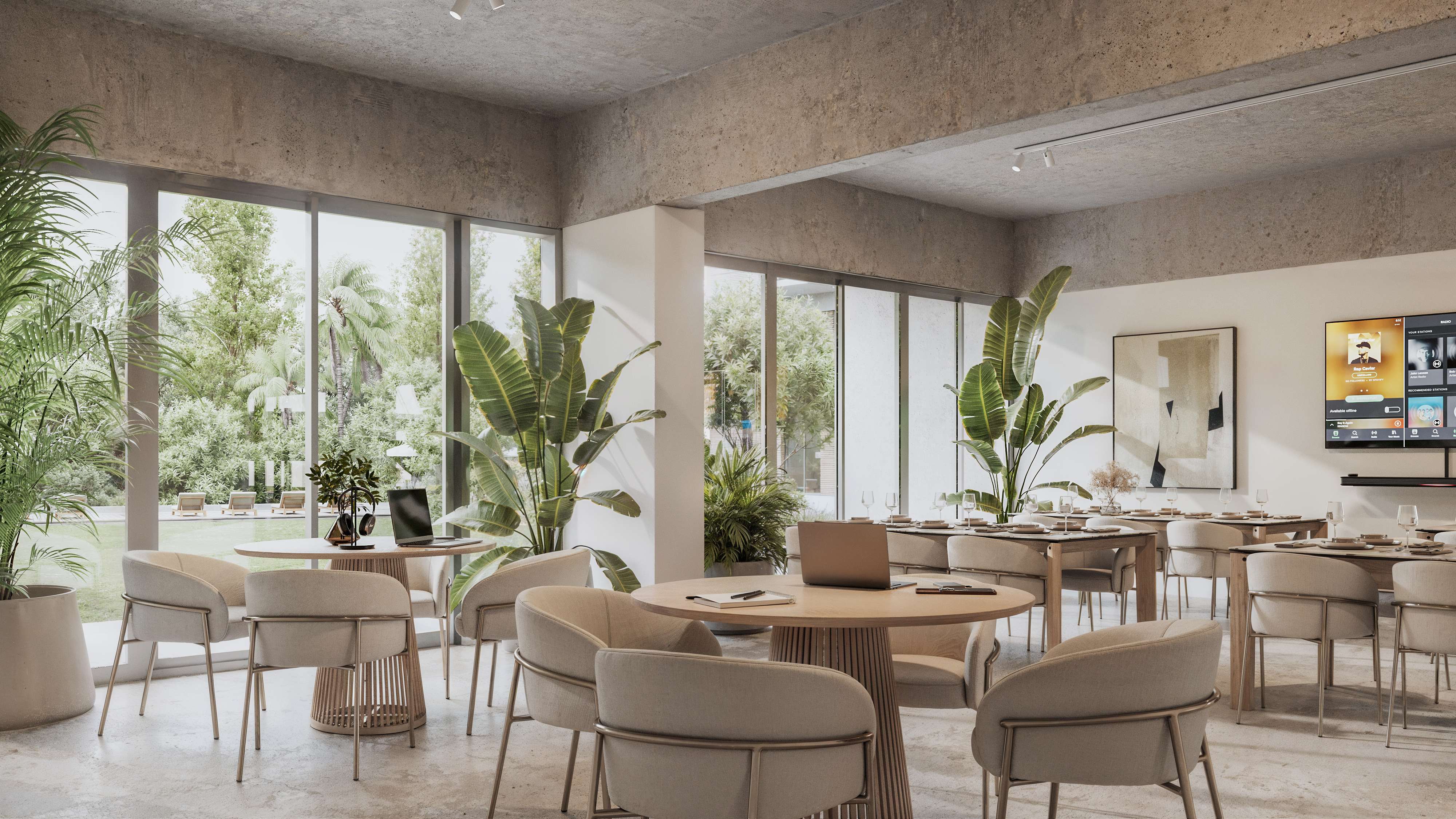 Waldhaus common area