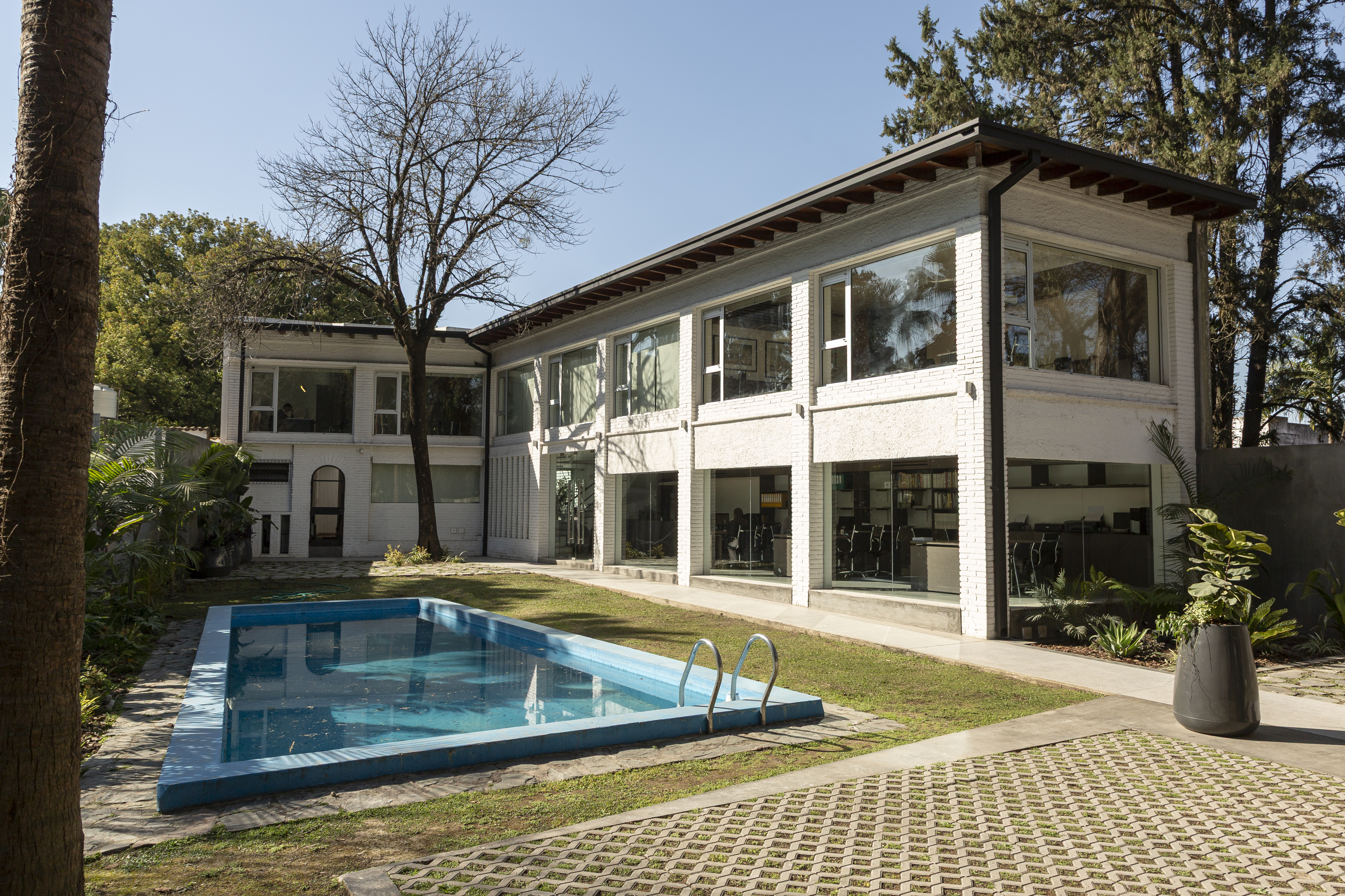 Construcción de edificios residenciales modernos